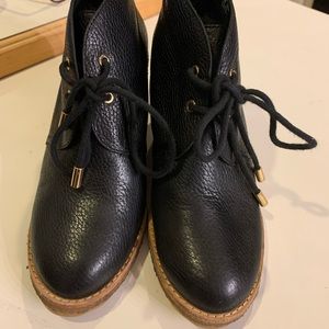 Tory Burch wedge booties size 7m. Great condition
